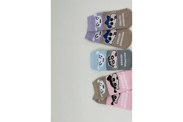 Representative commercial sample visual for Custom Cartoon Ankle Socks SKU 1132 in the DK Marketplace.