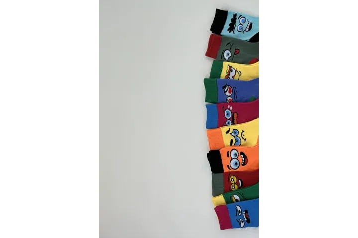 Representative commercial sample visual for Custom Crew Socks SKU 1107 in the DK Marketplace.