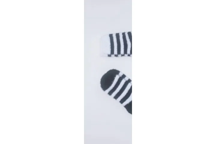 Representative commercial sample visual for Custom Fuzzy Striped Crew Socks SKU 921 in the DK Marketplace.