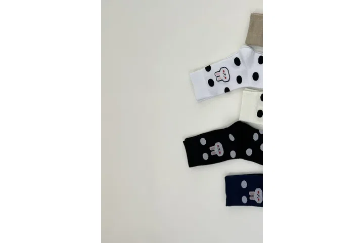 Representative commercial sample visual for Custom Rabbit Crew Socks SKU 1111 in the DK Marketplace.